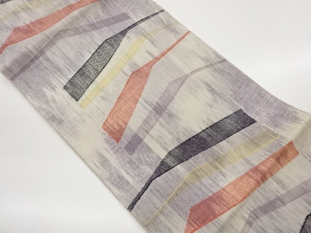 JAPANESE NAGOYA OBI / TSUMUGI / WOVEN ABSTRACT